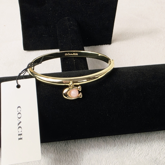 Coach Charm Hinge Bangle Bracelet - Picture 3 of 4